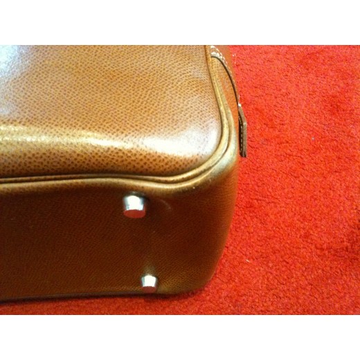 Sac Hermès Plume en cuir gold