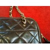 Sac Chanel en cuir matelassé chocolat