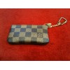 Pochette clés Louis Vuitton en toile damier ébène