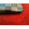 Pochette clés Louis Vuitton en toile damier ébène