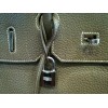 Sac Hermès Birkin 35 en cuir Taurillon Clémence étoupe