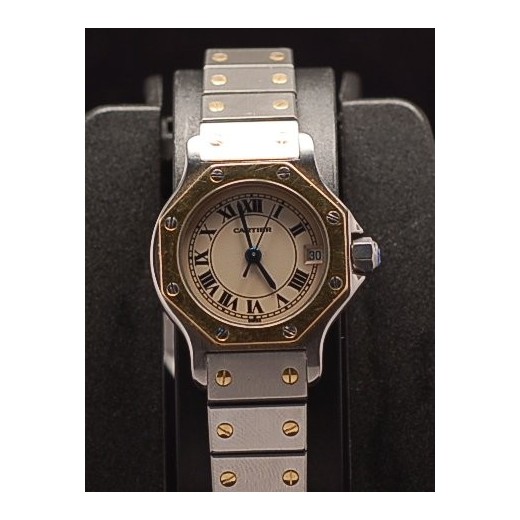 CARTIER Santos or /acier Quartz