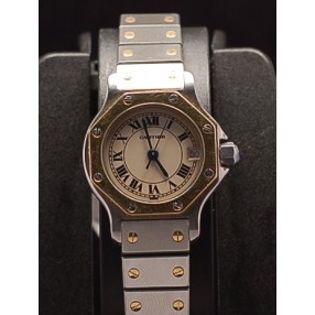 CARTIER Santos or /acier Quartz