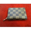 Porte-monnaie Louis Vuitton Zippy en toile damier 