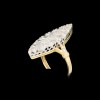 Bague marquise ancienne 2 ors et diamants