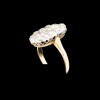 Bague marquise ancienne 2 ors et diamants