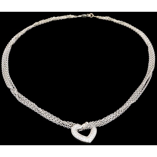 Collier Boucheron Coeur diamanté en or