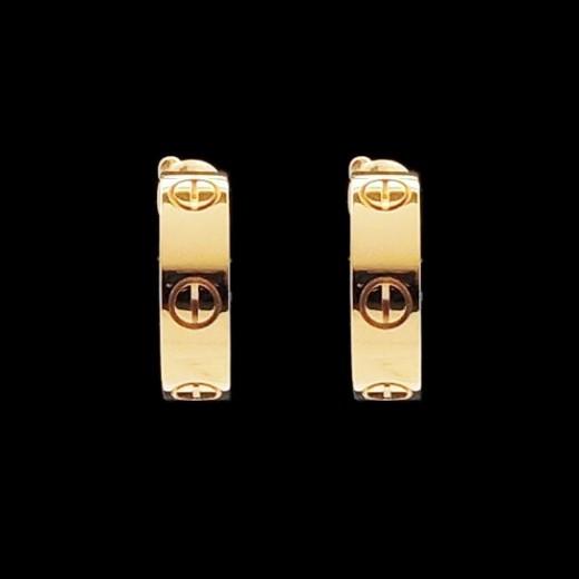 Boucles d'oreilles Cartier Love en or