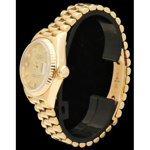 Montre Rolex Lady Datejust Président Diamants