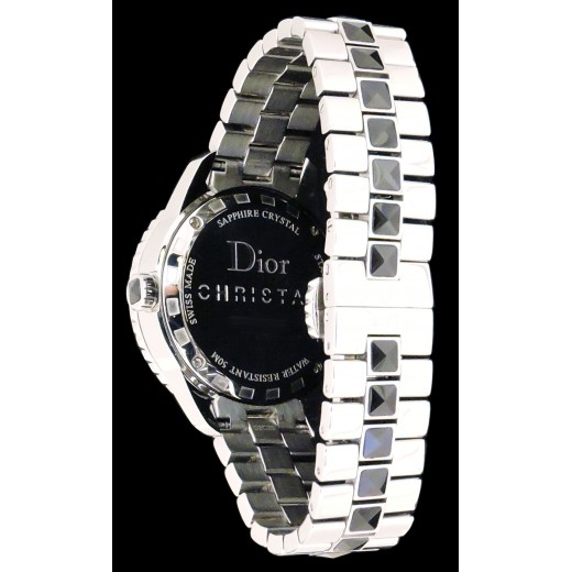 Montre Dior Christal Saphir noir Diamants