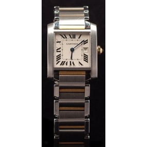 CARTIER Tank FranÃ§aise or et acier