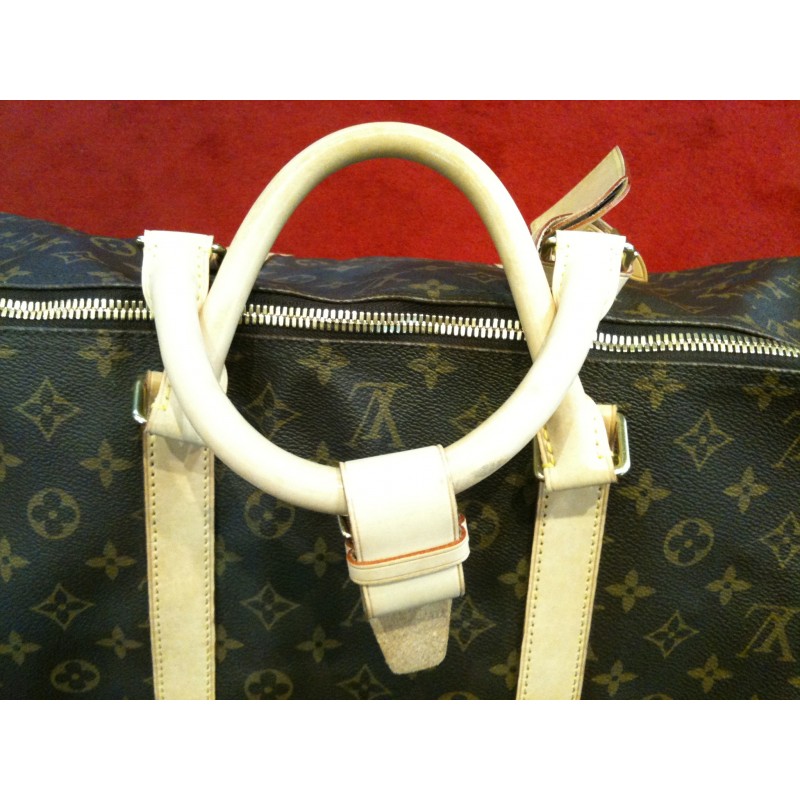 sac de voyage louis vuitton keepall 55 a main en toile