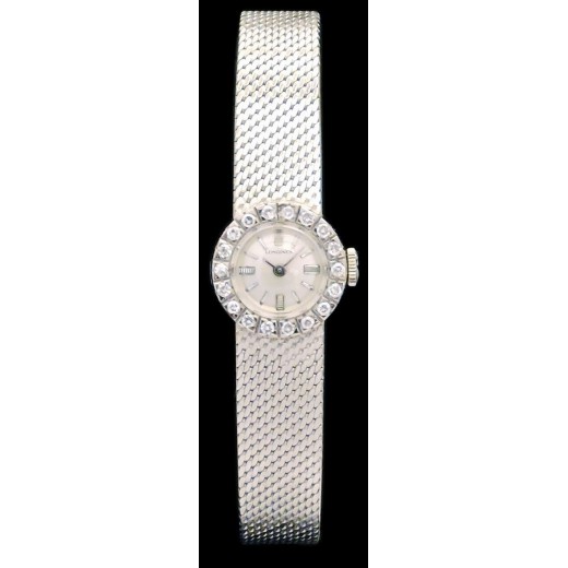 Montre bijou Longines en or & diamants