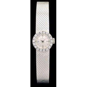 Montre bijou Longines en or & diamants