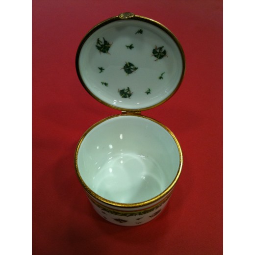 Boîte à bougie Raynaud en porcelaine de Limoges