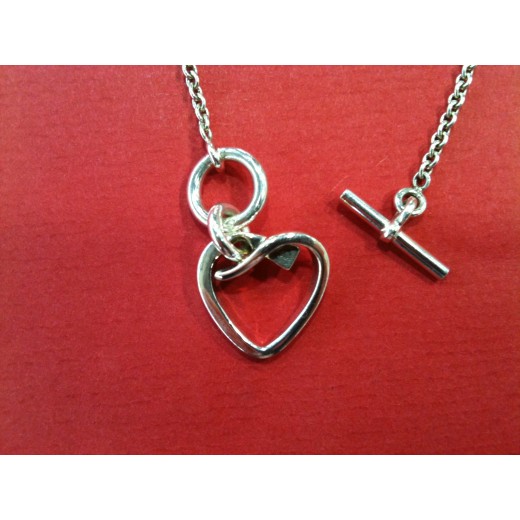 Collier Hermès Coeur en argent