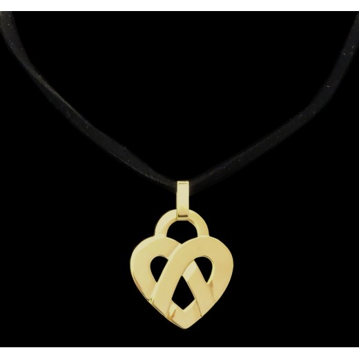 Pendentif Poiray Coeur Entrelacé en or