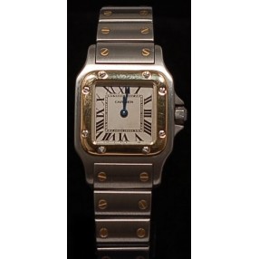 Cartier Santos or et acier Quartz