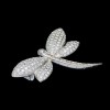 Broche Libellule en or et diamants