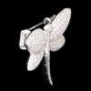 Broche Libellule en or et diamants