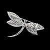 Broche Libellule en or et diamants