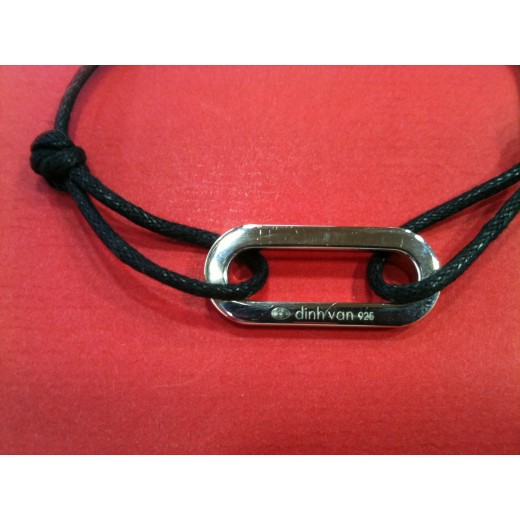 Bracelet sur cordon Dinh Van Maillon XL en argent