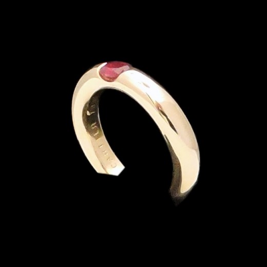 Bagues Cartier Ellipse Diamant, Rubis et Saphir