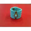 Bracelet moderne en pierres d'ornement turquoise et argent