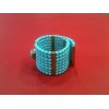 Bracelet moderne en pierres d'ornement turquoise et argent