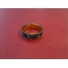 Bague Freywille en émail et plaqué or