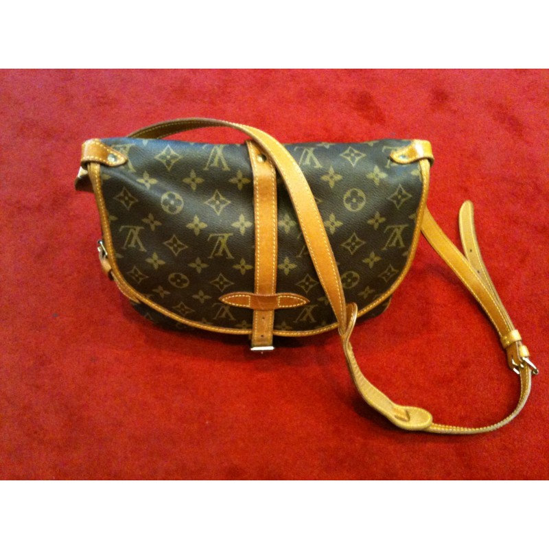 Sac bandoulière Louis Vuitton Saumur petit modèle en toile