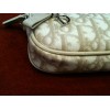 Pochette Dior en toile Logo et cuir beige