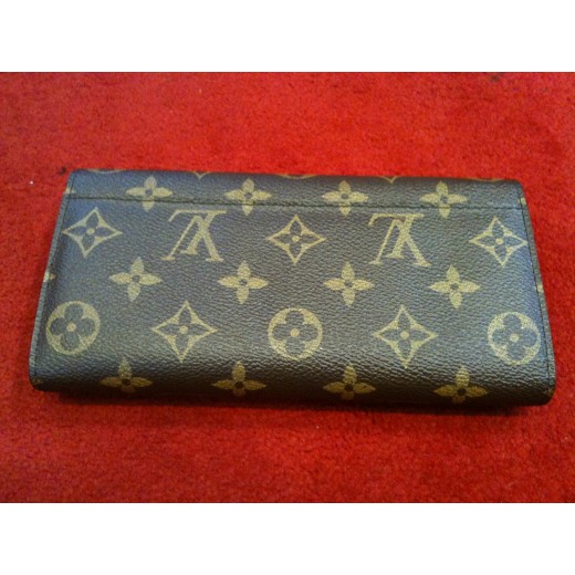 Portefeuille Louis Vuitton Sarah en toile monogram