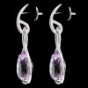 Boucles d'oreilles Eternamé Éternelle Améthystes