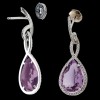 Boucles d'oreilles Eternamé Éternelle Améthystes