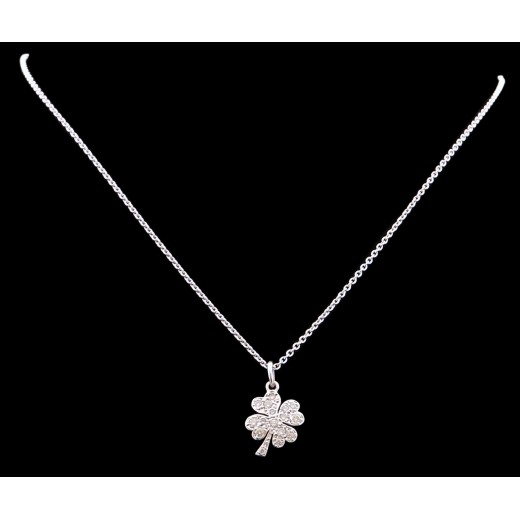 Pendentif Dodo Pomellato Trèfle à quatre feuilles Diamants