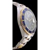 Montre Rolex Submariner Date Bleue en or et acier