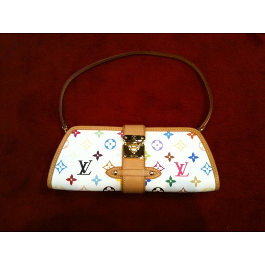 Pochette Louis Vuitton Shirley Dutch en toile monogram multicolore