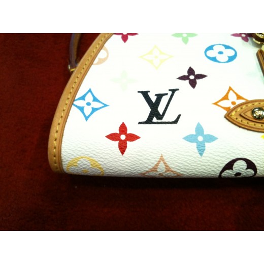 Pochette Louis Vuitton Shirley Dutch en toile monogram multicolore