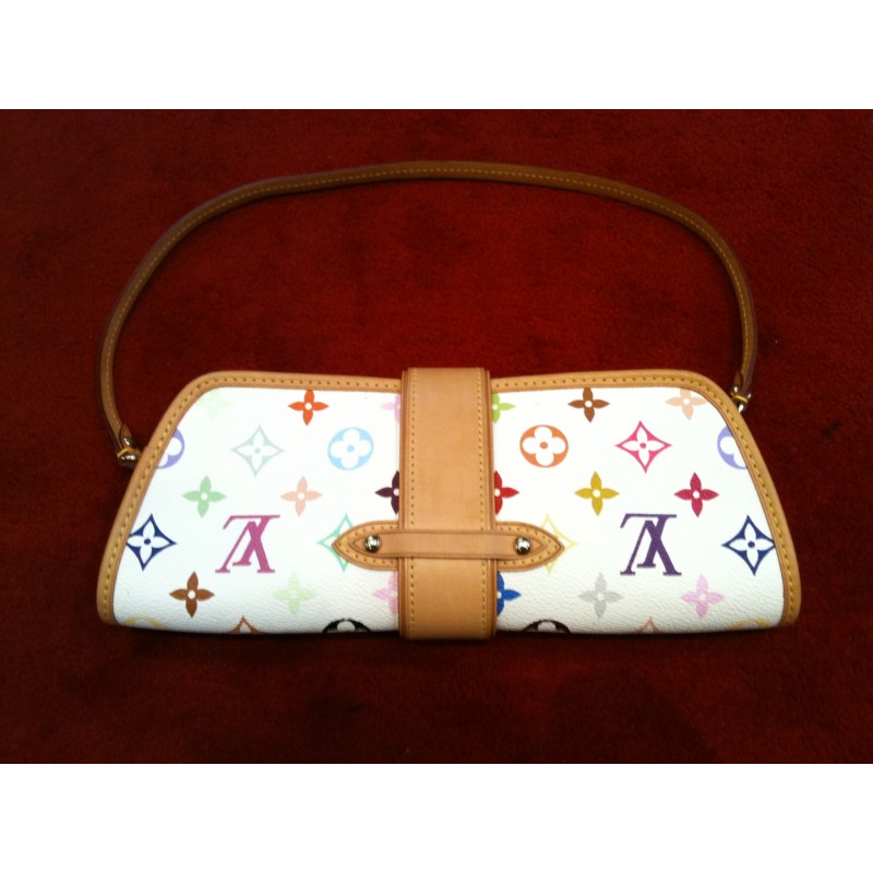 Louis Vuitton White Monogram Multicolore Shirley Pochette Bag