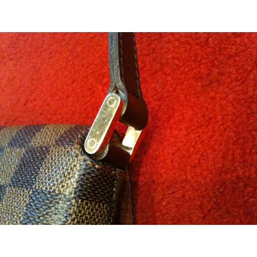 Sac Louis Vuitton  Musette en toile damier ébène