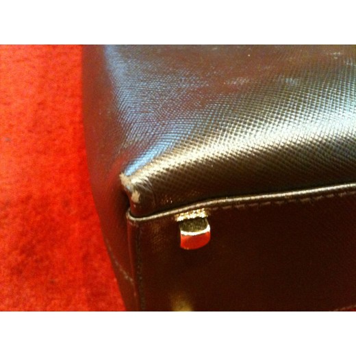 Sac Salvaore Ferragamo en cuir chocolat