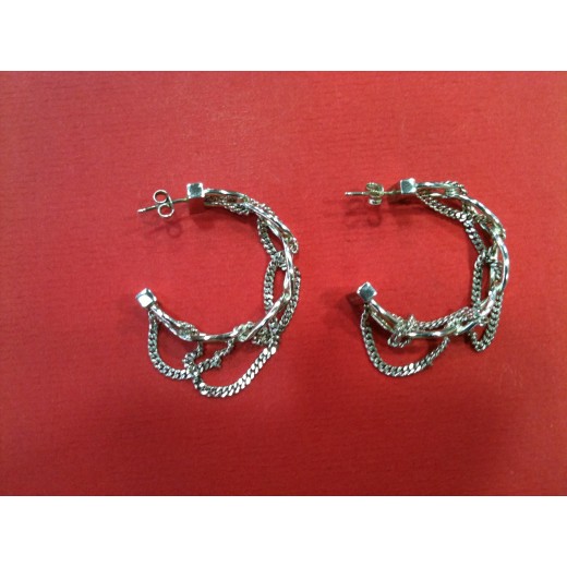 Boucles d'oreilles Pianegonda en argent