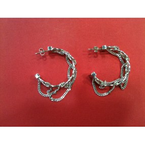 Boucles d'oreilles Pianegonda en argent