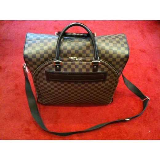 Sac de voyage Louis Vuitton Nolita PM en toile damier ébène