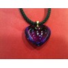Pendentif Baccarat Coeur en cristal violet