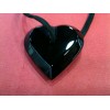 Pendentif Baccarat Coeur en cristal noir