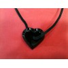 Pendentif Baccarat Coeur en cristal noir