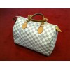 Sac Louis Vuitton Speedy 30 en toile damier azur