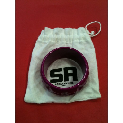Bracelet Sonia Rykiel en résine fushia